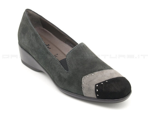 Melluso scarpe accollate zeppa donna grigio